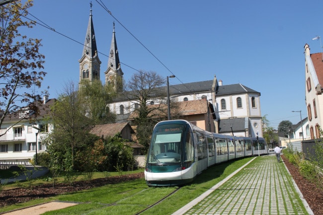 C'est une première à Strasbourg, sur une portion de 650 mètres, les tramways circuleront sur une voie unique.