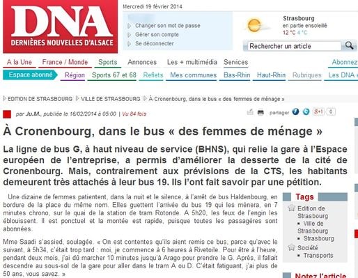 À Cronenbourg, dans le « bus des femmes de ménage »