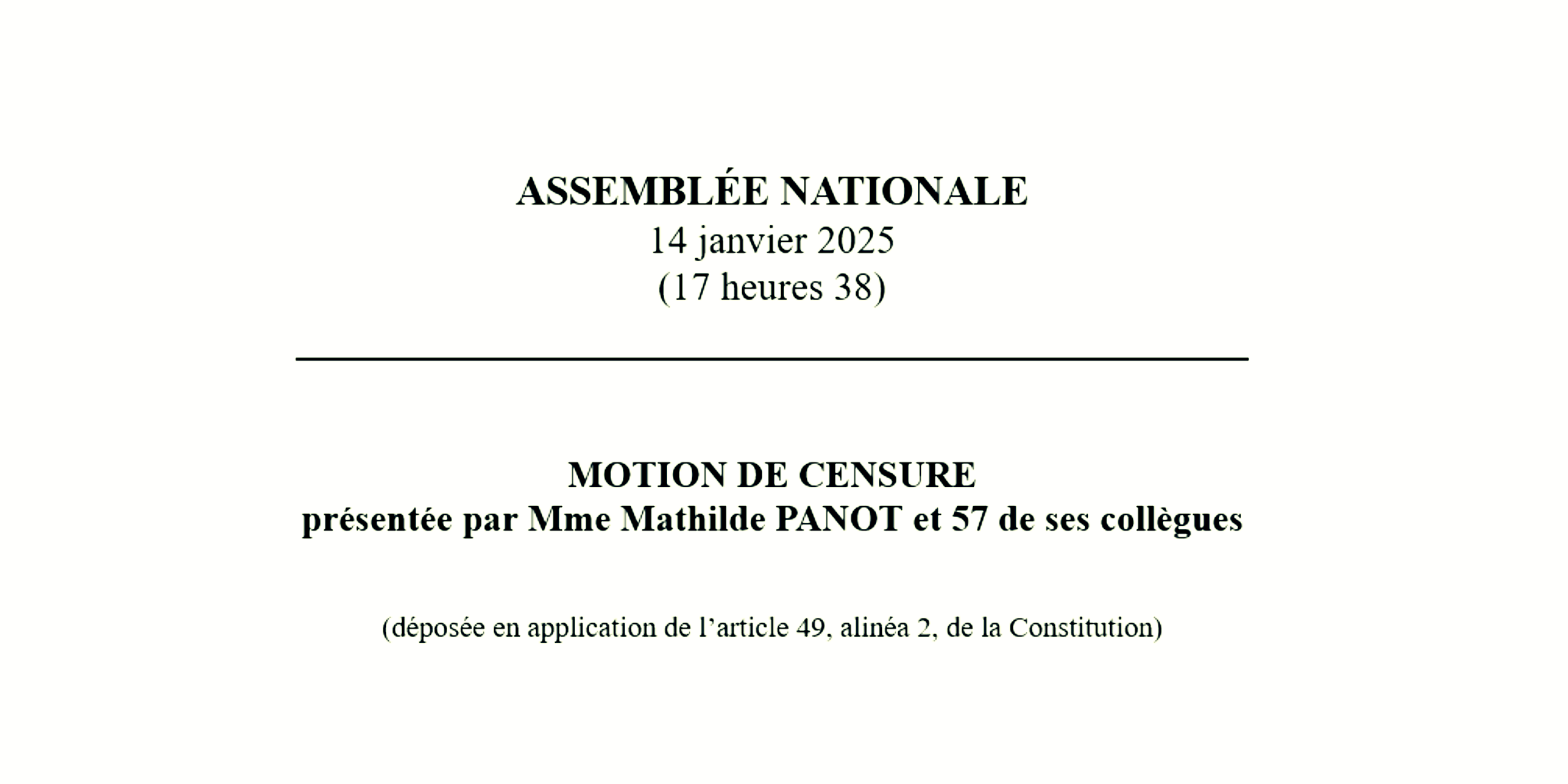 Deux députés de Strasbourg sur trois votent la censure du gouvernement Bayrou